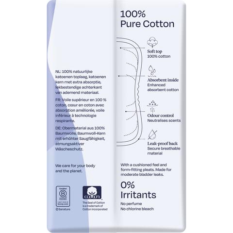 Sanature Pro Vivo 100% Katoenen Incontinentieverband Normaal 12 stuks