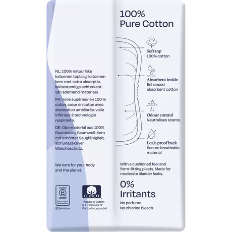 Sanature Pro Vivo 100% Katoenen Incontinentieverband Normaal 12 stuks