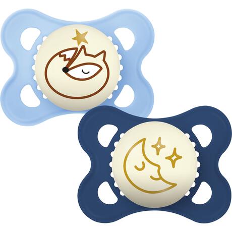 MAM Original Night 0-6M Blue 2 stuks