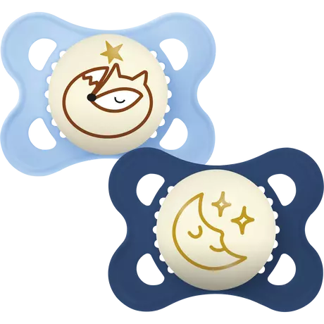 MAM Original Fopspeen Night 0-6 Maanden Blauw 2 stuks&nbsp;