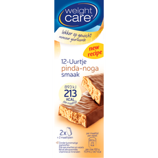 Weight Care 12-Uurtje Maaltijdreep Pinda-Noga 2 stuks