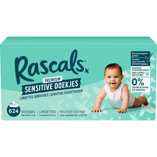 Rascals Sensitive Billendoekjes Megabox 624 Stuks