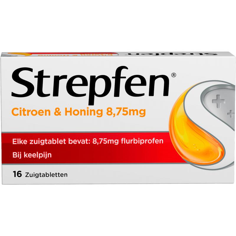 Strepfen Citroen & Honing 8,75 MG Zuigtabletten 16 Stuks
