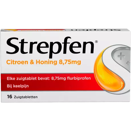 Strepfen Citroen & Honing 8,75 MG Zuigtabletten 16 Stuks