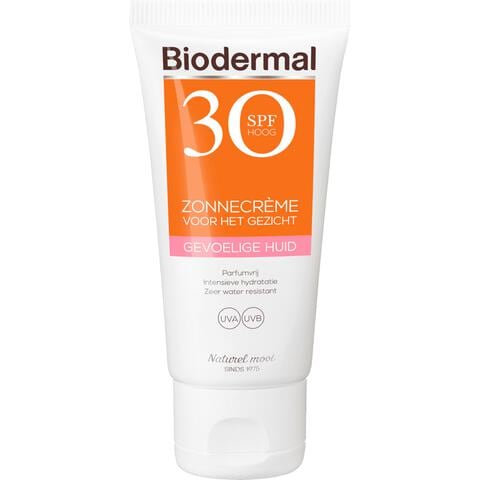 Biodermal Gevoelige Huid Zonnecrème Gezicht SPF30 50 ML