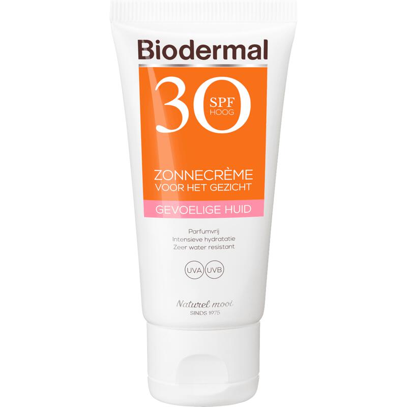 Biodermal Gevoelige Huid Zonnecrème Gezicht SPF30 50 ML
