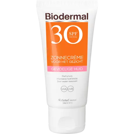 Biodermal Gevoelige Huid Zonnecrème Gezicht SPF30 50 ML