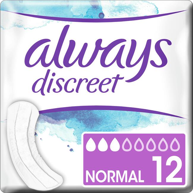 Always Discreet Verband Voor Urineverlies 0% Normal 12 stuks
