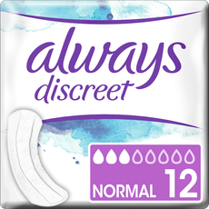 Always Discreet Verband Voor Urineverlies 0% Normal 12 stuks