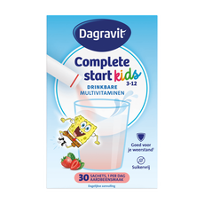 Dagravit Complete Start Kids Multivitamine Aardbei 30 stuks