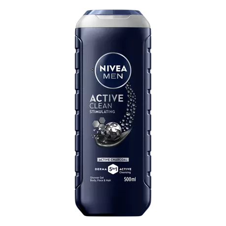 NIVEA MEN Active Clean 5-In-1 Douchegel & Shampoo 500 ML