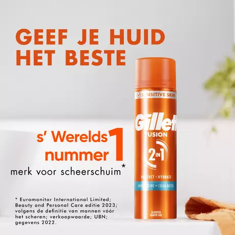 Gillette Fusion Moisturizing Scheergel 200 ML