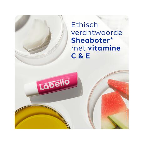 Labello Watermelon Shine Lippenbalsem 24u Hydratatie Roze 1 Stuk