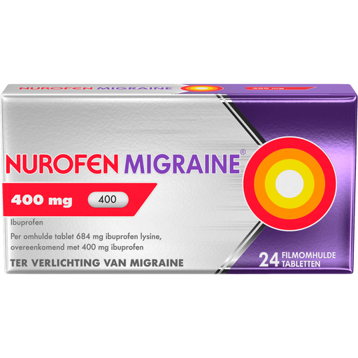 Nurofen Migraine 400 MG Tabletten 24 stuks