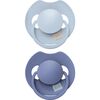 Difrax LOVI Prime Fopspeen 0-6M Baby Blue/Blue 2 stuks
