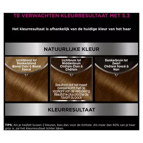 Garnier Olia Permanente Haarverf 5.3 Licht Goudbruin