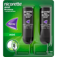 Nicorette® Freshmint Mondspray Duo 2 x 13,2 ml (2 x 150 sprays) 1 mg/spray