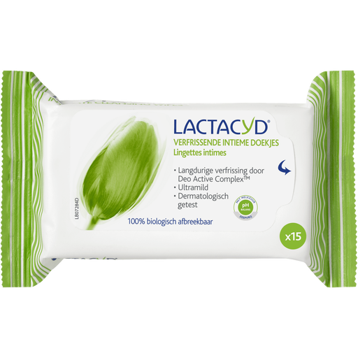 Lactacyd Verfrissende Intieme Doekjes 15 stuks