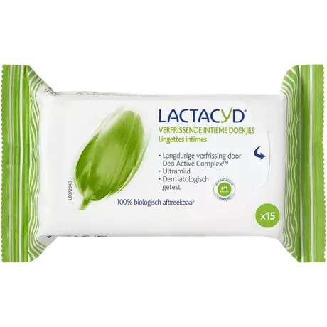 Lactacyd Verfrissende Intieme Doekjes 15 stuks