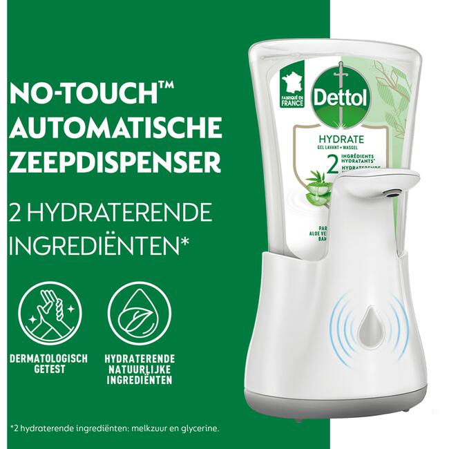 Dettol No Touch Zeepdispenser Met Aloë Vera Handzeep Navulling 250 ML