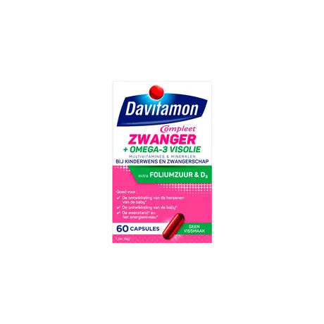 Davitamon Compleet Zwanger + Omega-3 Visolie 60 Stuks