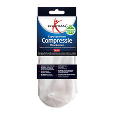 Lucovitaal Koper Geweven Compressie Steunkousen Wit 36-41 1 Paar