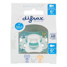 Difrax Woezel & Pip Fopspeen Natural 6+ Maanden