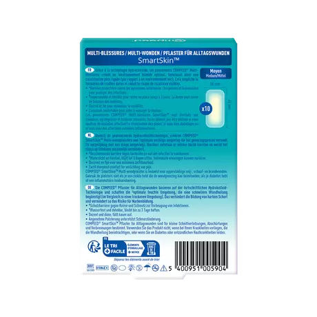 Compeed smartskin Multiwond medium 10 st