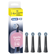 Oral-B iO Gentle Care Opzetborstels Zwart 4 Stuks