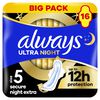 Always Maandverband Ultra Secure Night Extra Wings Big Pack 16 stuks