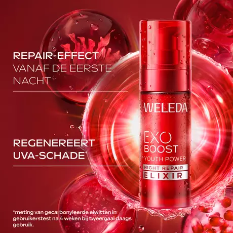 WELEDA Exo Boost Night Repair Elixir Granaatappel Astaxanthine 30 ML