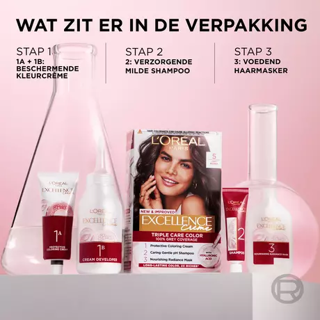 L'Oréal Paris Excellence Crème Verzorgende Kleuring 5.3 Licht Goudbruin