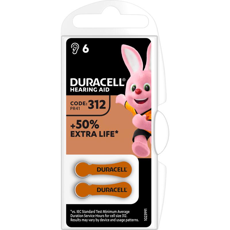 Duracell Hearing Aid Duralock Batterij 312