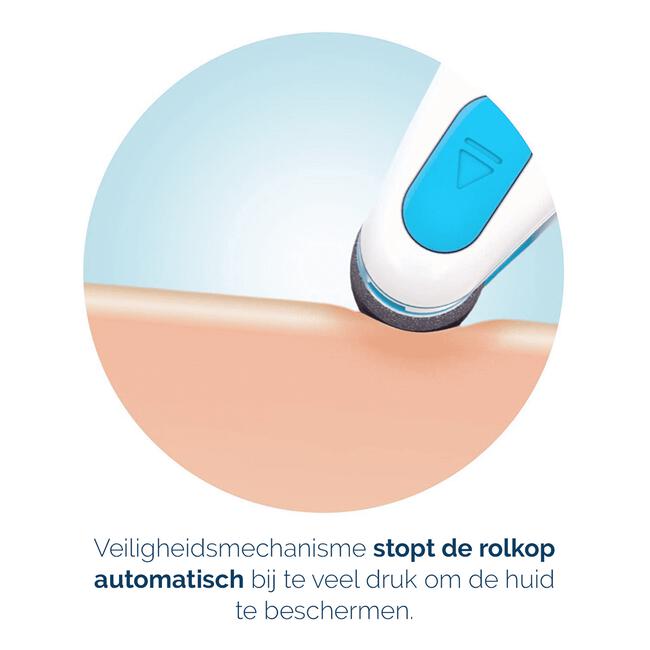 Scholl Velvet Smooth  Elekrische Voetvijl Blauw