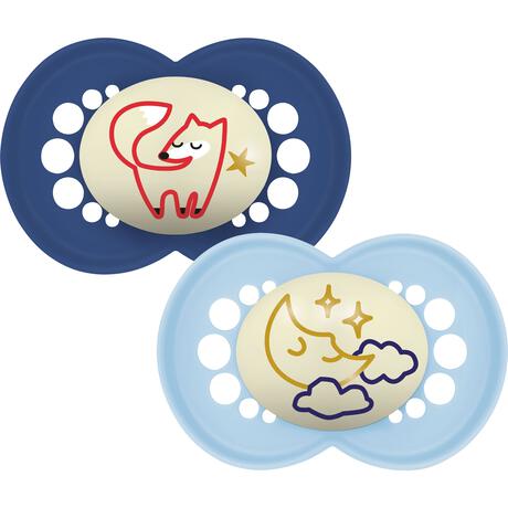 MAM Original Night 6-16M Blue 2 stuks