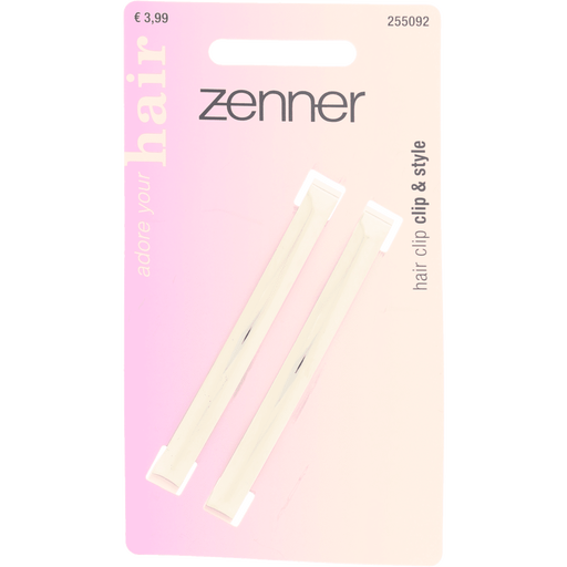 Zenner Haarklem Speld Zilver 2x