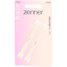 Zenner Haarklem speld zilver 2x