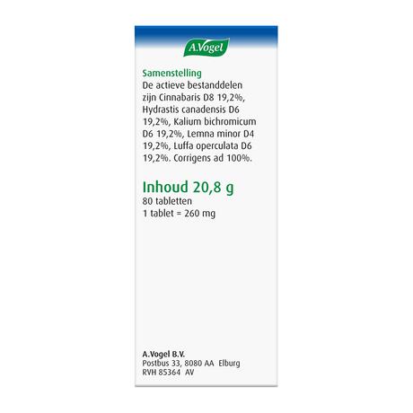 A.Vogel Cinuforce Tabletten 80 stuks