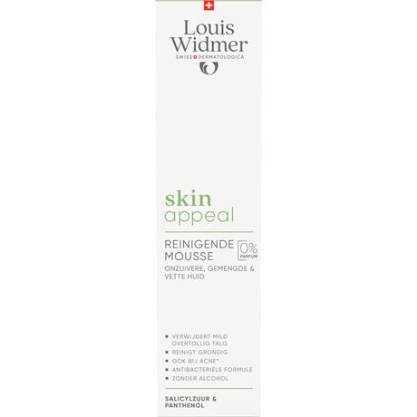 Louis Widmer Skinappeal Reinigende Mousse Zonder Parfum 150 ML