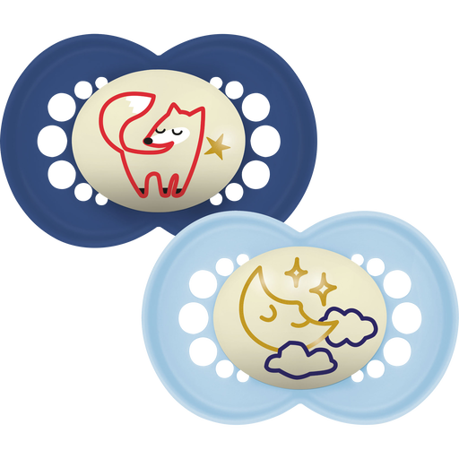 MAM Original Fopseen Night 16+ Maanden Blauw 2 stuks