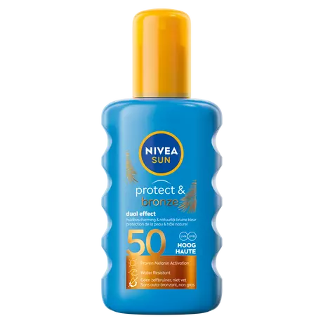 NIVEA SUN Zonnebrand Protect & Bronze Spray SPF 50 200 ML