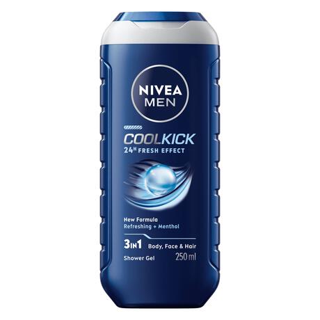NIVEA MEN Cool Kick 3-in-1 Douchegel 250 ML