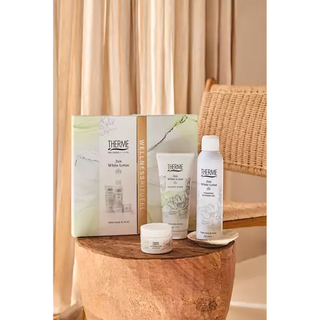 Therme Giftset Zen White Lotus Scrub 200ml + Butter 75g + Foam 200ml