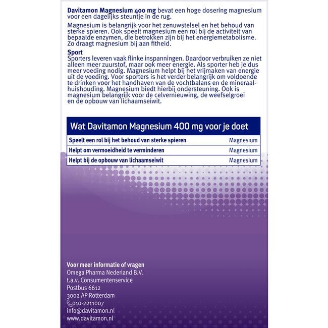 Davitamon Magnesium 400 mg Tabletten