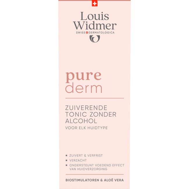 Louis Widmer Purederm Zuiverende Tonic Zonder Alcohol Licht Geparfumeerd 200 ML