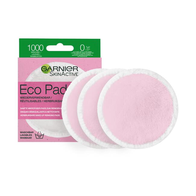 Garnier SkinActive Eco Pads Herbruikbare Wattenschijfjes 3 Stuks