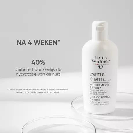 Louis Widmer Remederm Lichaamsmelk 5 % Ureum Zonder Parfum 200ML