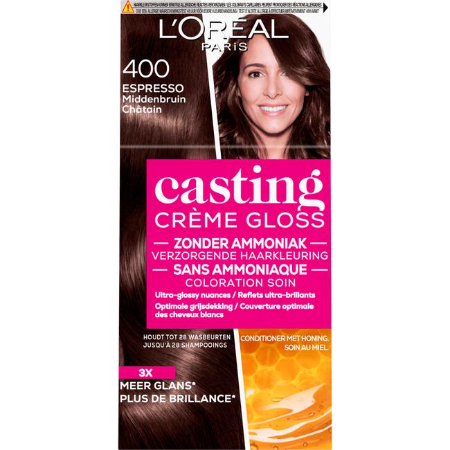 L'Oréal Paris Casting Crème Gloss Haarverf 400 Espresso Middenbruin