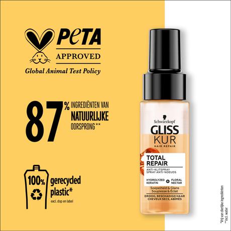 Gliss Anti-Klit Spray Total Repair Mini 70 ML  