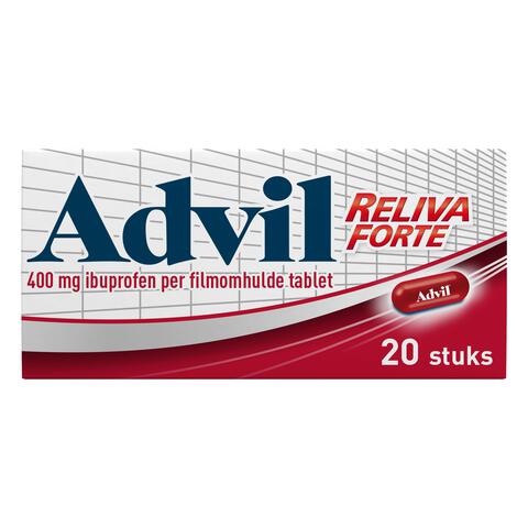 Advil Reliva Forte Oval-Tabs 400 MG Ibuprofen voor Pijn en Koorts 20 stuks